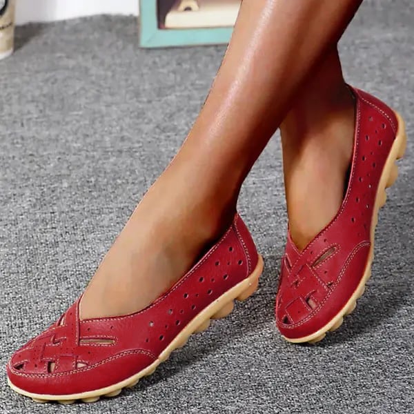 Leren Loafers met Gel Zool